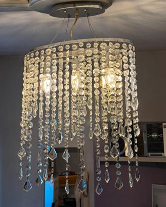 Lampade cin gocce in cristallo