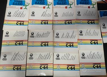 cassette con libricini commodore 64