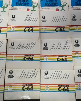 cassette con libricini commodore 64