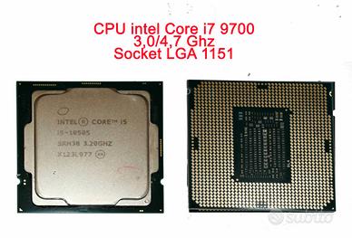 Cpu Processore intel Core i7 9700 30/4,7 Lga 1151