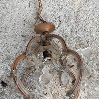 lampadario antico in vetro di murano