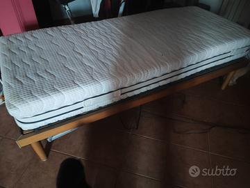letto singolo doghe movimento elettrico 