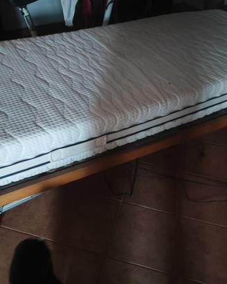 letto singolo doghe movimento elettrico 