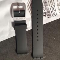 Cinturino nero nuovo, con fibbia Swatch, 19mm