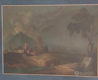 paesaggio inglese campestre del 1800