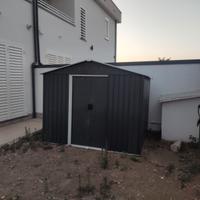 Casetta da giardino in metallo antracite