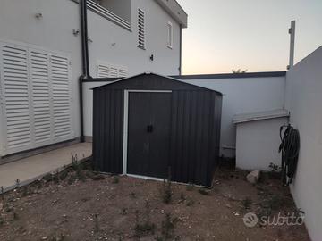 Casetta da giardino in metallo antracite