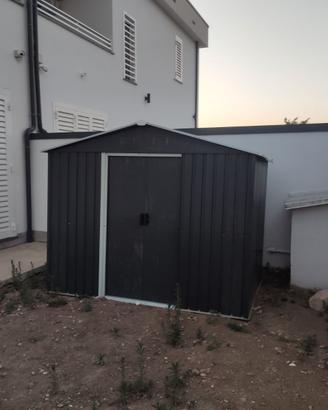 Casetta da giardino in metallo antracite