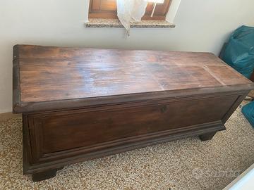 Cassapanca legno massello fine “800