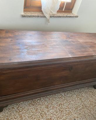 Cassapanca legno massello fine “800