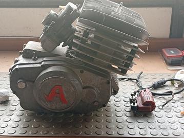 motore 125 Aspes revisionato ad aria anni 70