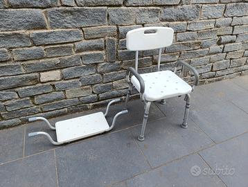 Dispositivi bagno (sedia da doccia + seduta vasca)