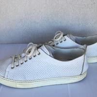 Sneakers pelle MinoRonzoni bianche–Tg. 45 (cm 30,1