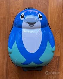 Trolley rigido unisex Skyflite kidz delfino