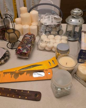 Candele incensi ed accessori vari