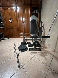 Panca multifunzione + pesi