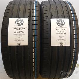 2 GOMME 215 45 17 GT RADIAL A67498