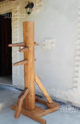 Uomo di legno wooden dummy wing chun noce chiaro