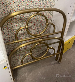 Letto singolo in ferro battuto usato S 4037
