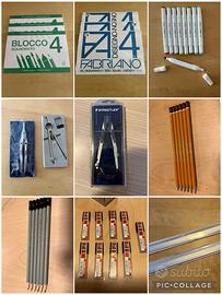 Lotto 45 articoli da disegno tecnico NUOVI