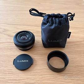 LUMIX G 20mm F1.7 ASPH H-H020 obiettivo +Paraluce