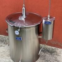 Distillatore oli essenziali 130 Lit  acciaio inox