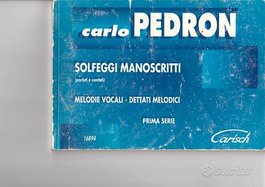 C. Pedron - Solfeggi manoscritti (Prima Serie)