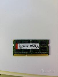 2 moduli DDR3L kingston 8gb