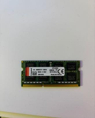 2 moduli DDR3L kingston 8gb