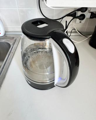 Bollitore elettrico in vetro con luce LED