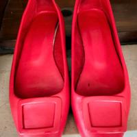 Scarpe ballerine rosse ‘Il Laccio’ numero 38