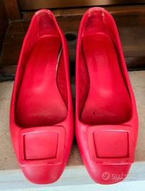 Scarpe ballerine rosse ‘Il Laccio’ numero 38