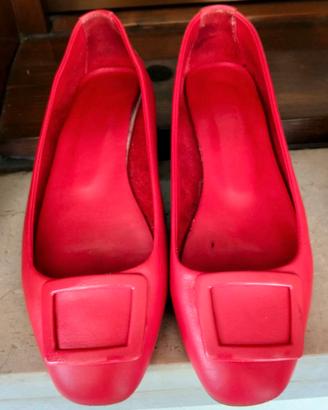 Scarpe ballerine rosse ‘Il Laccio’ numero 38