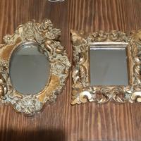 Cornici quadri a specchio dorate con decorazioni