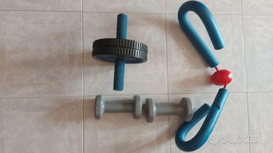 N°2 Manubri 2kg,Rullo per Palestra, Attrezzo cosce