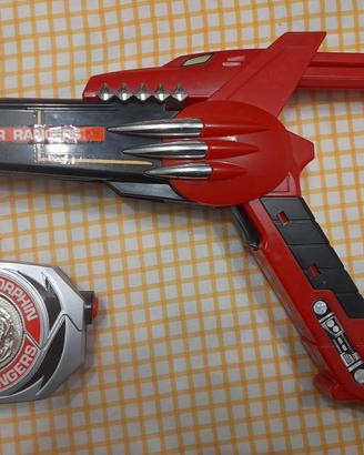 Distintivo e Pistola original power ranger vintage