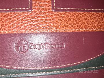 Portafoglio vintage Sergio Tacchini in pelle 