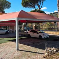 Gazebo 10 x 10 smontabile pvc 650gr