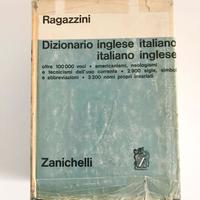 Dizionario vintage inglese italiano Ragazzini Zani