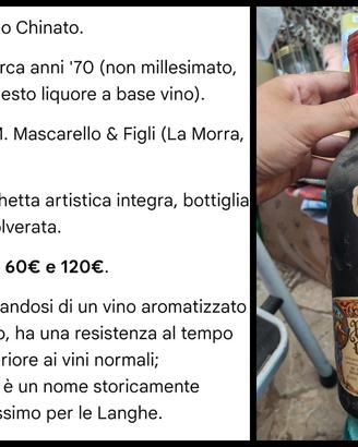 Vino da collezionismo. 