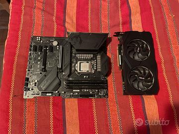 Scheda madre + cpu + gpu + ram