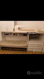 Letto a castello con armadio