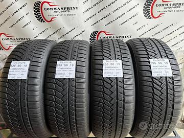 4 PNEUMATICI 235/50 R19 CONTINENTAL INVERNALI 95%