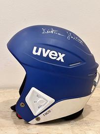 Casco Sci Ragazzo Uvex Race+ Autografato Ghedina