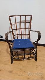 Coppia di sedie in vimini