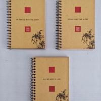 Nuovo Set 3 quaderni - bloc notes Arbos 10x15 cm