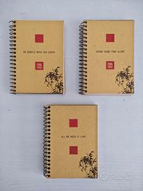 Nuovo Set 3 quaderni - bloc notes Arbos 10x15 cm