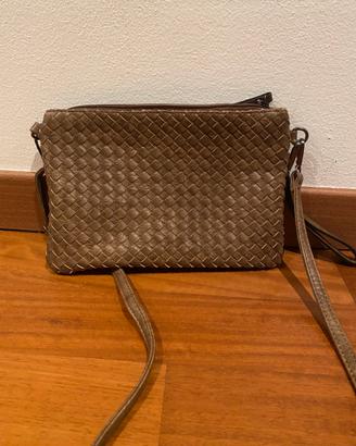Borsa tracolla donna eco-pelle intrecciata