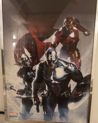 Poster Marvel con cornice metallizzata 101 x 71 cm