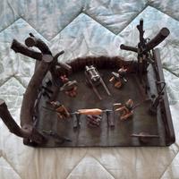 struttura realizzata in legno accampamento guerrie